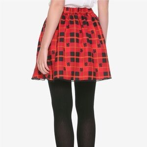 Hot Topic Harry Potter Gryffindor Plaid Skirt S/M Pull On Elastic Waist Red